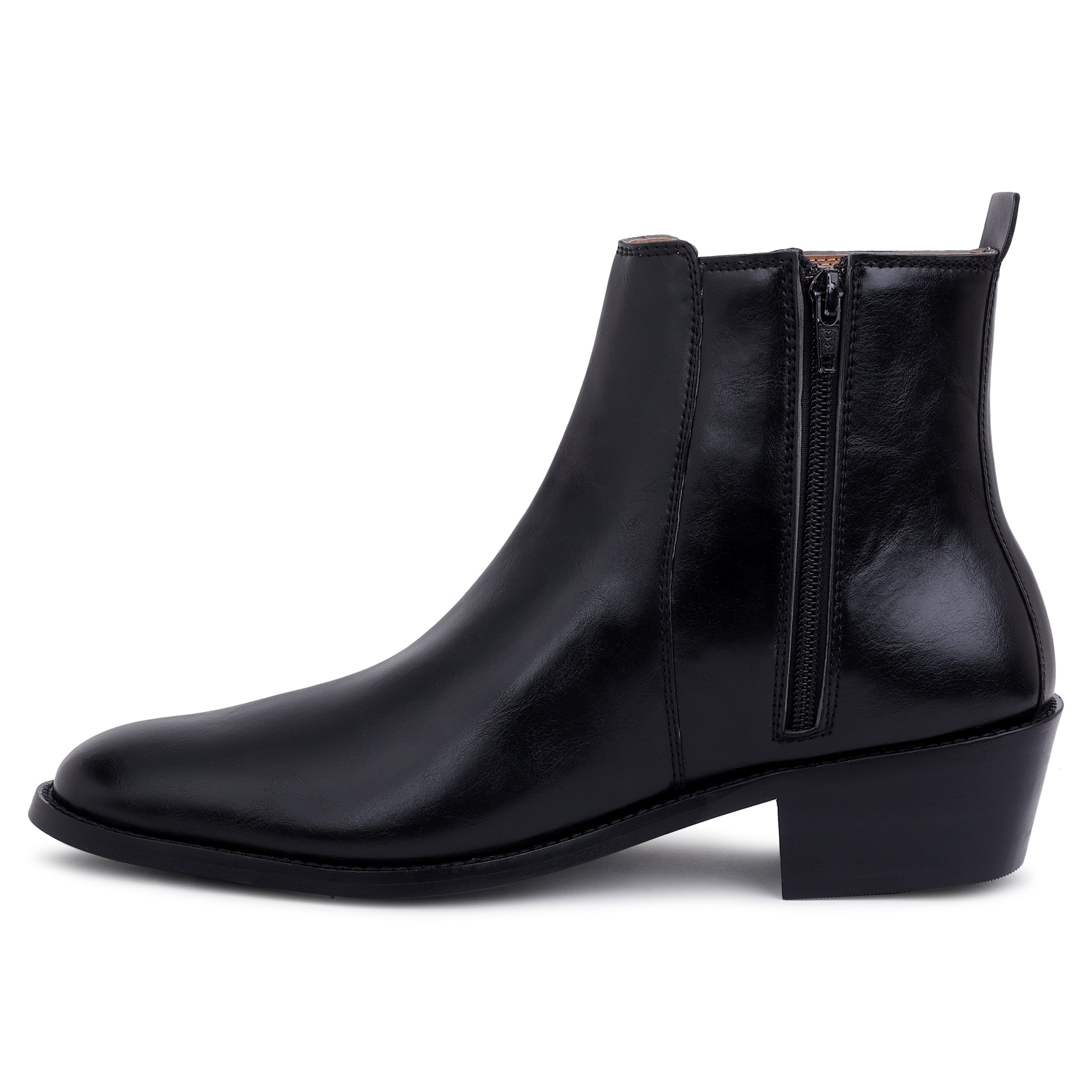 Classic Leather Chelsea Boots ( CUBAN HEEL )