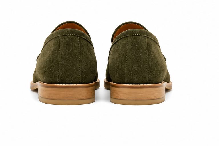 Amalfi Slip Ons - Olive Green