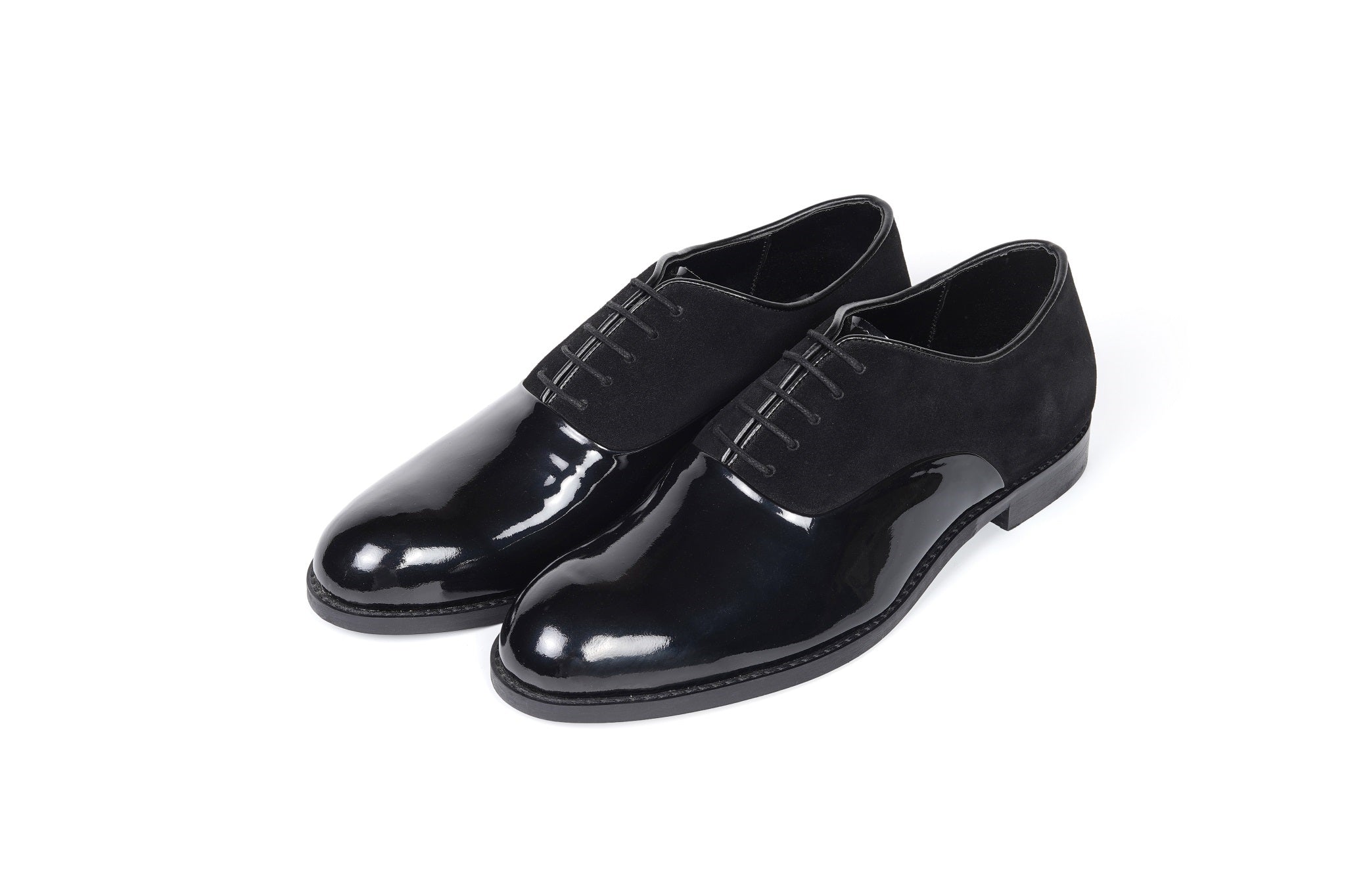 ITALIAN PATENT SUEDE OXFORDS