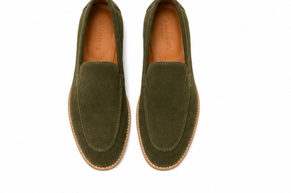 Amalfi Slip Ons - Olive Green