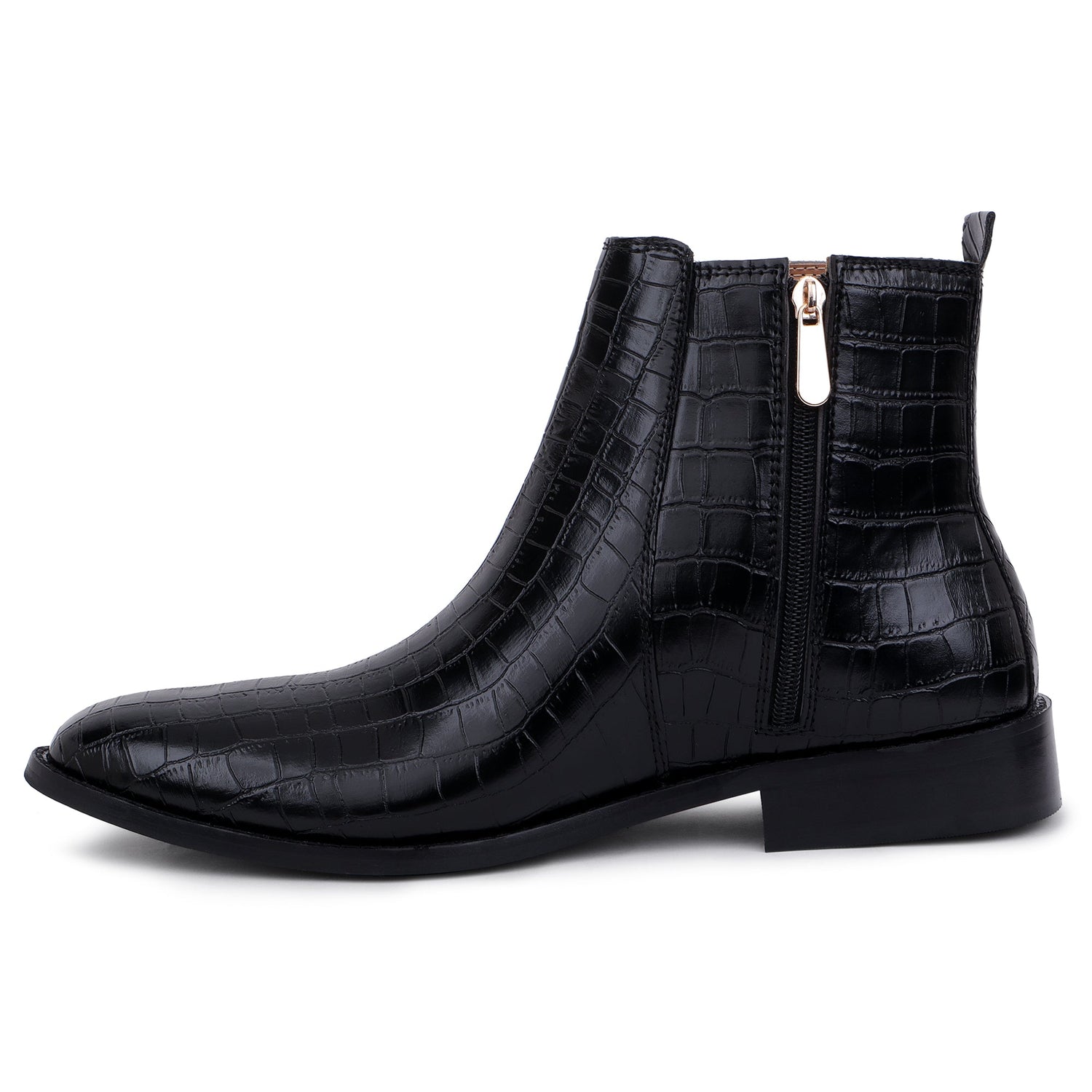 Premium Croco Boots / Zip Fastening
