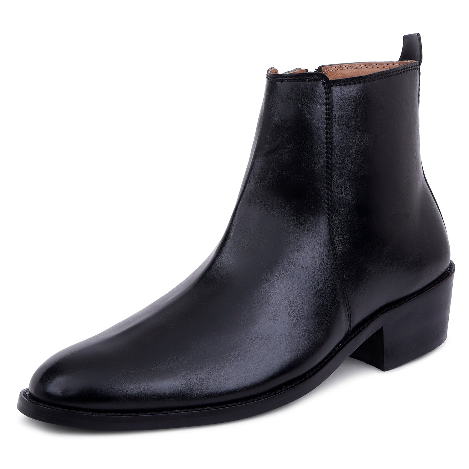Classic Leather Chelsea Boots ( CUBAN HEEL )