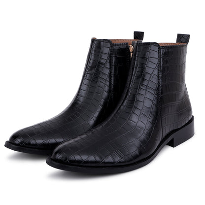 Premium Croco Boots / Zip Fastening