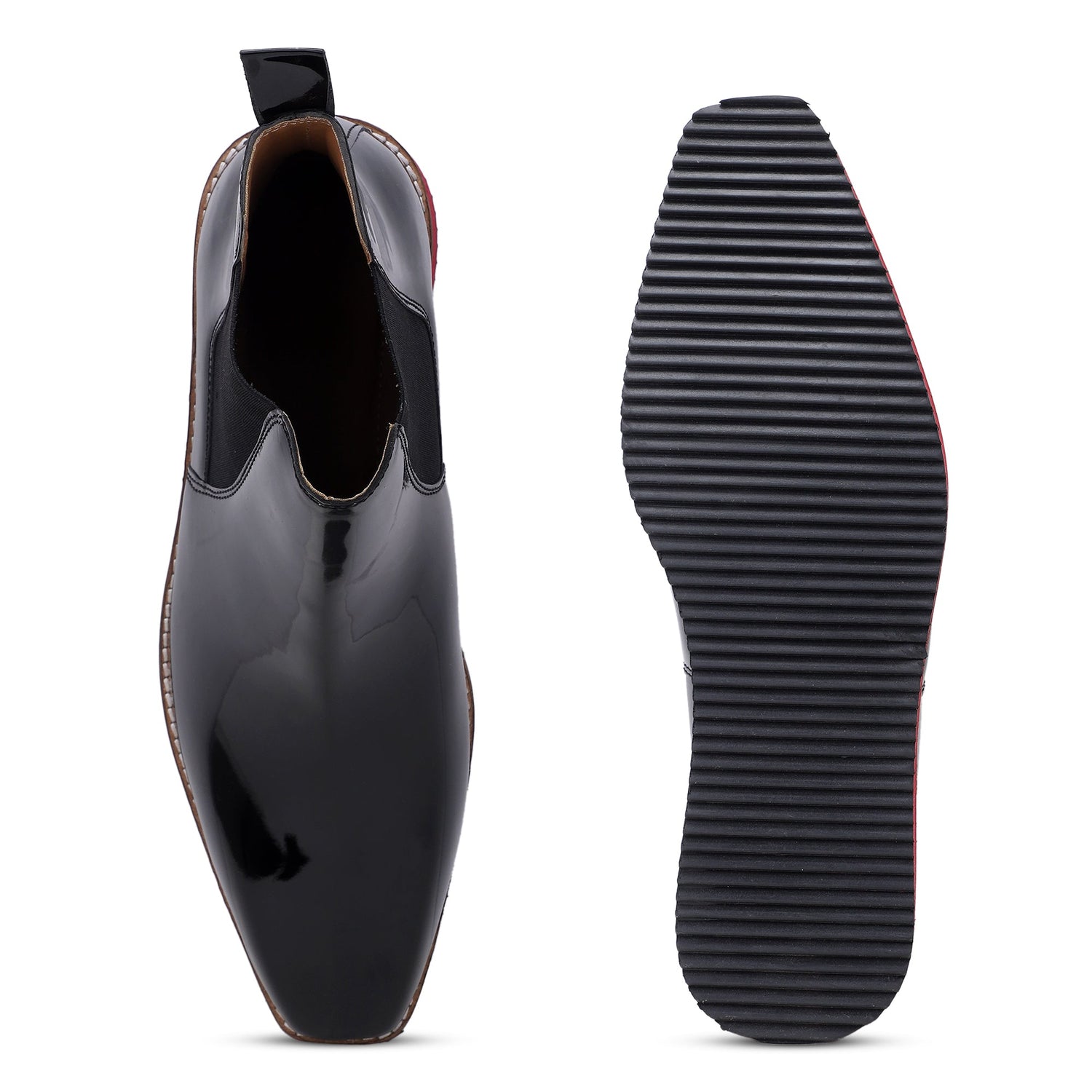 Italian Cut Patent Boots - EVA Sole