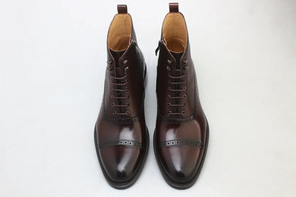 BROWN COMBAT BOOTS