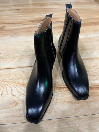 Classic Italian cut leather boots