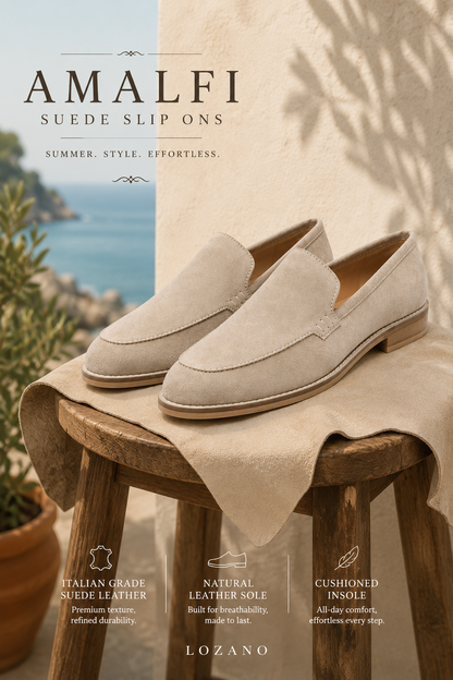Amalfi Slip Ons - Beige
