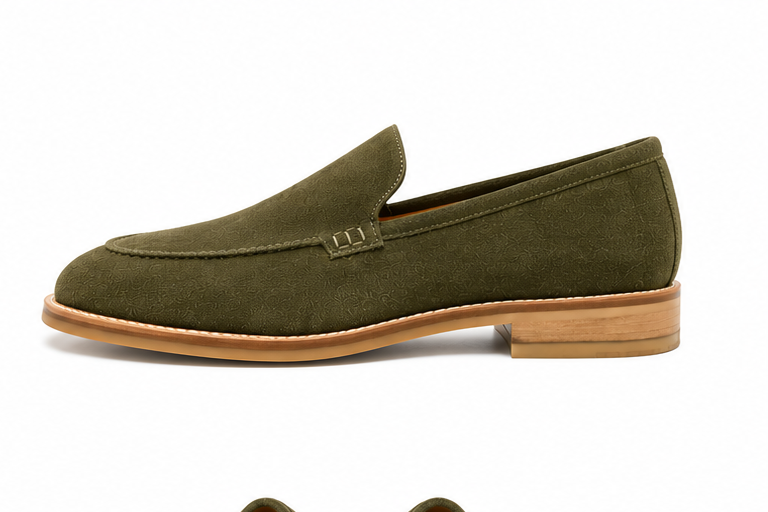 Amalfi Slip Ons - Olive Green