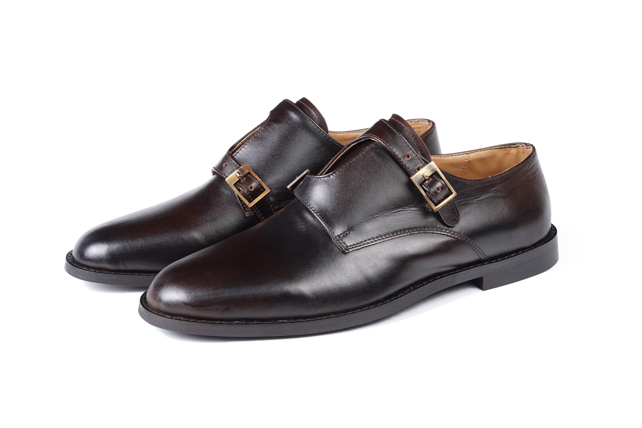SIGNATURE MONK STRAPS - BROWN