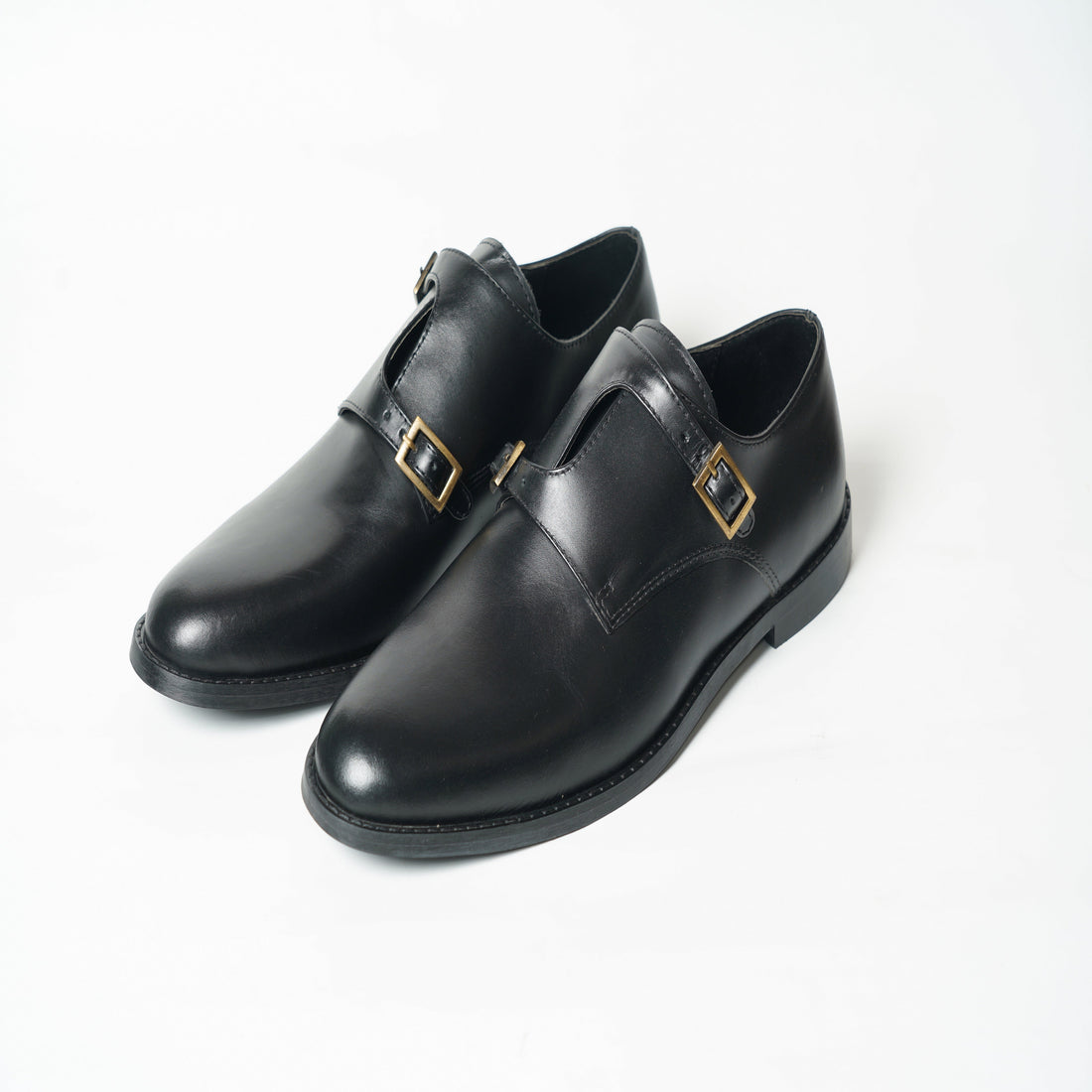 SIGNATURE MONK STRAPS - BLACK