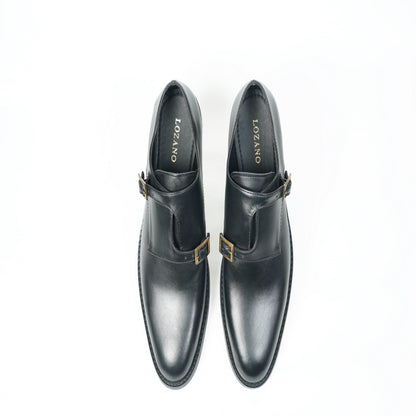 SIGNATURE MONK STRAPS - BLACK