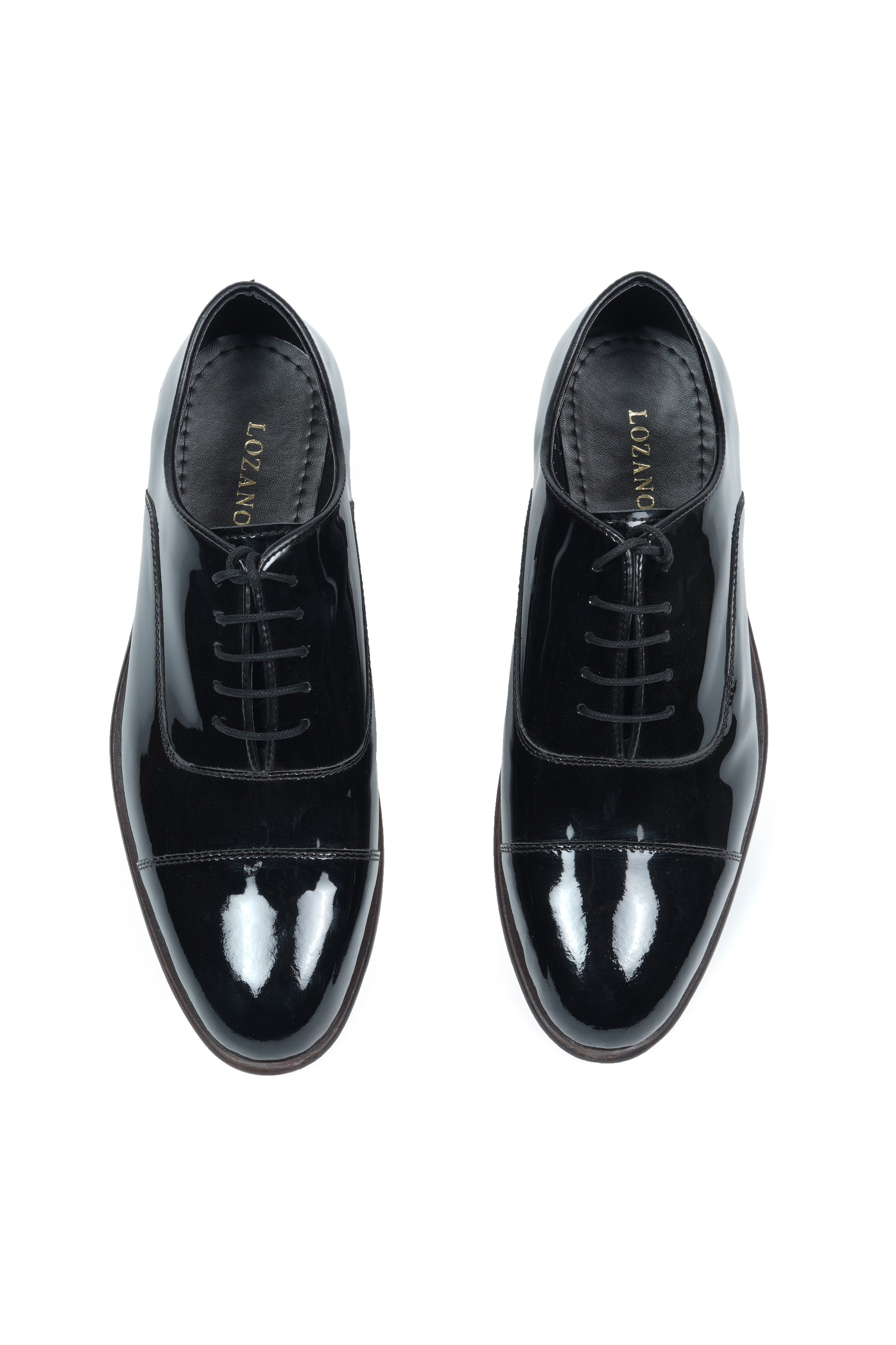 CLASSIC PATENT LACE UPS