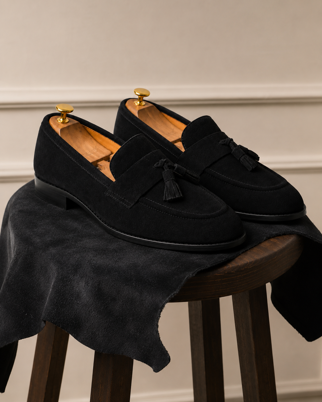 Haverford Loafers - Black Suede