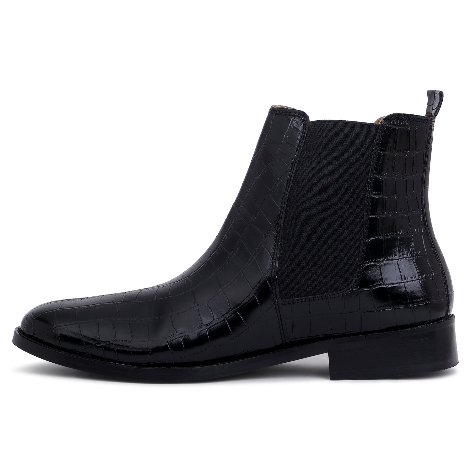 Premium Croco Boots - Black